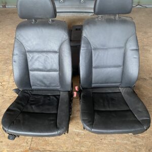 E61 interieur zwart leder