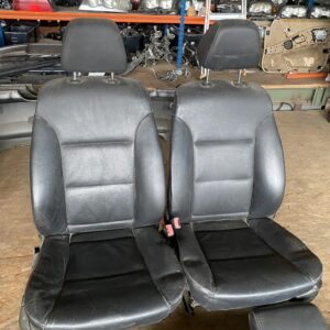 E61 interieur zwart leder