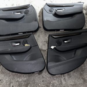 set van 4 deurpanelen zwart leder 2. F45