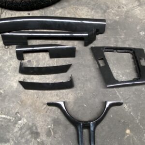 set interieurlijsten zwart e46