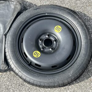 Noodwiel staal zwart 3,5BX17 ET:18.       1' F40. 2' F45 Active Tourer