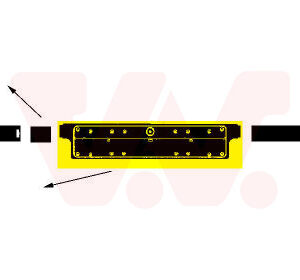 RUBBER/PROFIEL MIDDENBUMP
